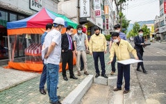 이동권 북구청장, 포켓주차장 조성 공사현장 점검