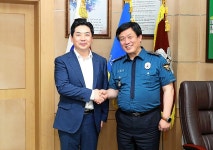 남구청장 권한대행 박순철 부구청장 남부경찰서 방문