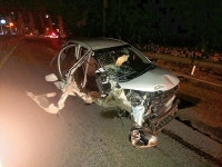 울산 북구 7번서 승용차 가드레일 충돌