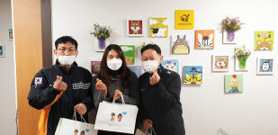 울산 남부소방서, 해봄지역아동센터에 감사인사·화재예방홍보물품 전달