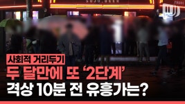 거리두기 2단계 격상 직전, 유흥가 모습은?