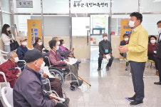 이선호 울산 울주군수, 코로나19 예방접종센터 방문