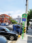 울산 울주군 버스정류소 막아선 온산 노상공영주차장