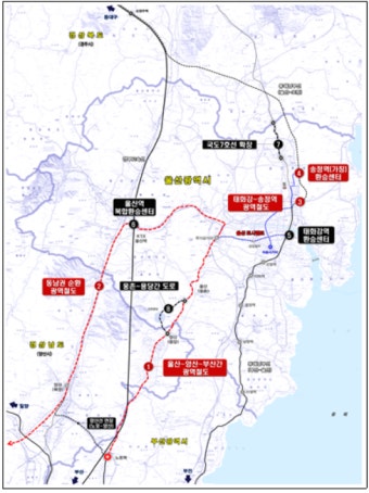 울산~양산~부산 광역철도 '국가 선도사업' 확정