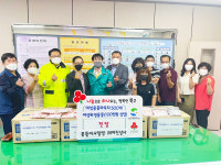 양정동 행정복지센터, 여성용품 파우치 500개 전달