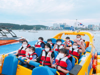 울산동구건강가정·다문화가족지원센터, 다문화가족 30명 수상레저체험 진행