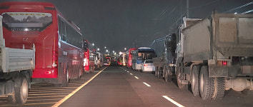 중구 동천서로 연결도로 밤샘 불법주차 몸살