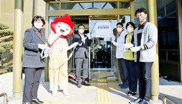 울산 북구, BB요양병원에 코로나19 접종완료기관 인증 표시판 제막