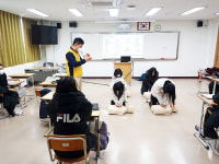우신고등학교 3학년 학생, 응급처치 교육