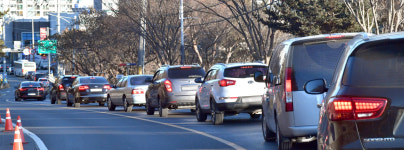해돋이 명소 주변도로 정체