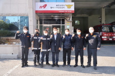 이선호 울산 울주군수, 범서119안전센터 방문