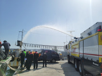 울산 동부소방서, 어선 화재 유관기관 합동훈련 실시