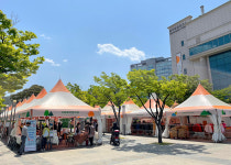 현대백 울산 동구점, 친환경 현수막으로 그린 마켓 꾸며