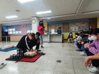 양산소방서, 신양초등학교 일반인 심폐소생술 자체 경연대회 개최
