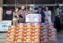 울산 은혜교회, 삼산동행정복지센터에 이웃돕기 후원성품 전달
