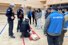 울산 북부소방서, 쇠부리 체육센터 심폐소생술 교육 실시