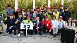 박천동 북구청장, 환경공무직 격려