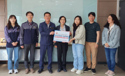 울산 중구도시관리공단, 노인·장애인 시설에 희망나눔 온수기·냉난방기 전달