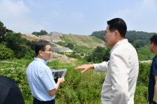 이순걸 울주군수, 온산읍 학남리 일원 방문 현장 점검