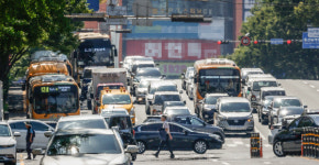 연일 폭염에 이글거리는 울산 도심