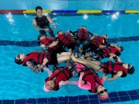 시체육회, 또바기체육돌봄 생존수영 첫수업