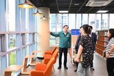 박천동 북구청장, 강동바다도서관 개관 전 현장 점검