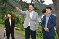이순걸 울주군수 서생면 솔개공원 현장 방문