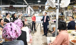 박천동 북구청장, 화봉시장 시설현대화사업 완료 현장 점검