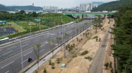 내달 완공을 앞둔 도시바람길숲 구간