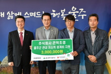 ㈜큰덕조경, 울주군 저소득층 성금 전달