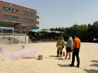 울산북부소방서-천곡중학교, 공공기관 합동소방훈련 실시