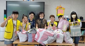 울산 남목초, 버려진 현수막 재활용해 에코백 만들기 행사