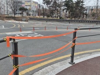 매곡공원 갈 길이 없다…아슬아슬 무단 횡단