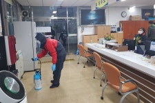 구좌읍사무소.주민자치위, 합동방역 실시