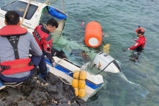 제주 서귀포 삼달리 인근 해상 모터보트 좌초