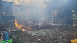 제주시 봉개동서 주거용 컨테이너 2개동 전소