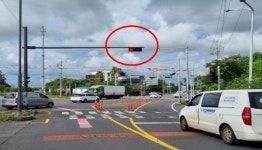 무수천교차로 샛길 신호등 운영…상습 정체 해소