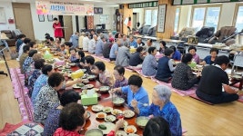 한라새마을금고, 삼도동 3개 경로당 전복죽 나눔행사