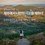 겨울 놓치지 말아야 할 제주관광 10선…제주에서 나만의 겨울을 채우다
