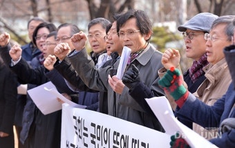 생각 잠긴 서울대 교수들, 2차 시국선언