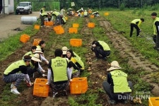 동의과학대학교 학생들, 농가 일손 도우며 구슬땀
