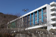 순천제일대, 드론장비 활용 대학 건물 및 외부 방역 실시