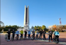 무학중 자전거 라이딩 동아리 페달링, 강정고령보부터 부산 을숙도까지 190km 완주