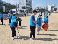 대동대, 바다의 날 맞아 기장일광해수욕장 정화 활동 진행