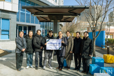  인하공전, (주)넥스트테크로부터 스마트 그늘막 기증받아