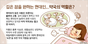 자다깨다 뒤척이는 사람들...약사, 수면개선 조력자