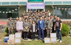 경기도약, 연천 군 부대 장병에 위문품 기탁