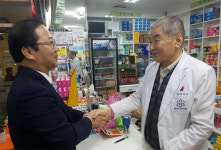 김대업 후보, 경기 소도시 지역 약국방문 유세