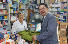 중랑구약, 70세 이상 원로약사 약국 격려 방문