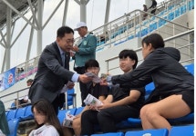 최광훈 회장, 경남 전국체전 스포츠약국 방문